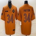 Chicago Bears #34 Walter Payton 2023 Brown Salute To Service Limited Jerseys