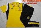 2023-2024 Dortmund club polo yellow black soccer uniforms with long shorts C1062