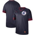 Nike Cleveland Indians blank dark blue throwback baseball jerseys