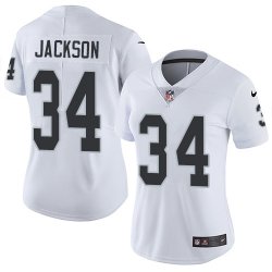 women Oakland Raiders #34 Bo Jackson Nike white Color Rush Limited Jersey