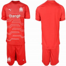 2018-2019 Olympique de Marseille red goalkeeper soccer jersey