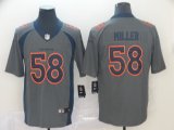 Nike Broncos #58 Von Miller gray Color Rush Limited Jerseys-Inverted version