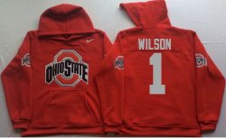 Ohio State Buckeyes #1 WILSON Red College Hooded Sweatshirt