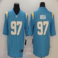 Chargers #99 Joey Dosa Nike skyblue Color Rush Limited Jersey Reverse version