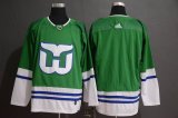 Adidas Hartford Whalers blank green hockey Jersey-WL