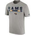 Los Angeles Rams Nike Sideline Legend Staff Performance T-Shirt - Charcoal