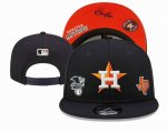 2023 Houston Astros black MLB Snapback Hats-YD