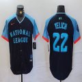 National League #22 Christian Yelich Nike Navy 2024 MLB All-Star Game Limited Player Jersey