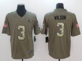 Nike Seahawks #3 Russell Wilson green USA flag Color Rush Limited Jersey