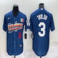 Nike Los Angeles Dodgers #3 Chris Taylor blue throwback majestic baseball Jerseys-BD 05