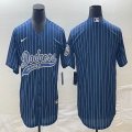 Nike Los Angeles Dodgers blank blue majestic baseball MLB jerseys -BD 06