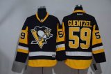 Pittsburgh Penguins #59 Guentzel Black yellow NHL Jersey