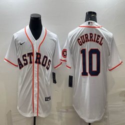 Nike Houston Astros #10 Yuli Gurriel white baseball jerseys -BD