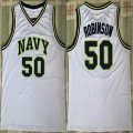 San Antonio Spurs #50l David Robinson white High School ncaa basketball Jerseys -LC