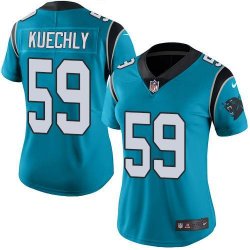 Women Panthers luke kuechly #59 blue Color Rush Limited Jersey