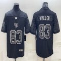 Nike Oakland Raiders #83 Darren Waller black Color Rush Limited Jersey Reflective version