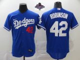 2024 World Series Champions Nike Los Angeles Dodgers 42 Jackie Robinson blue 2020 Away Official Authentic Player Jersey