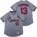 St.Louis Cardinals #13 Matt Carpenter Gray Flexbase Authentic Collection Jersey-SG