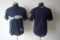 Milwaukee Brewers Blank Blue MLB Jerseys