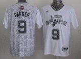 2014 San Antonio Spurs Tony Parker 9 white Latin Nights NBA Jerseys