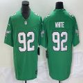 Philadelphia Eagles #92 Reggie White Green throwback Color Rush Limited Jersey-BD