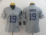 Women Nike Cowboys #19 Amari Cooper Gray Color Rush Limited Jersey Inverted version