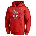 Men's Washington Capitals Fanatics Branded Red 2018 Stanley Cup Playoffs Bound Behind The Net Pullover Hoodie