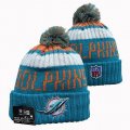 2024 Miami Dolphins green white orange NFL Sports Cuffed Knit Hats