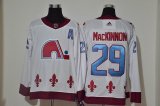 Adidas Quebec Nordiques #29 Nathan MacKinnon white red nhl hockey jersey -WL