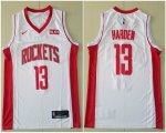 Nike Houston Rockets #13 James Harden white Basketball jersey-TY