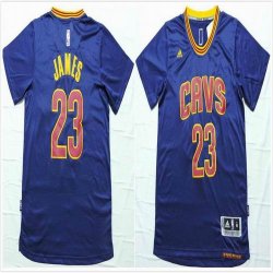 Cleveland Cavaliers LeBron James #23 blue Swingman nba shorts jersey