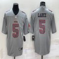 Nike San Francisco 49ers #5 Trey Lance gray color Rush Limited Jersey 01