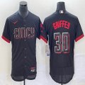 Nike Cincinnati Reds #30 Ken Griffey Jr black Flexbase Authentic Collection Jersey city blue-BD 03