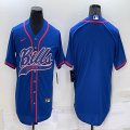 Nike Buffalo Bills blue baseball jerseys Joint name-BD