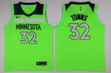 Nike Minnesota Timberwolves #32 Karl-Anthony Towns green basketball jersey