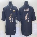 Nike New Orleans Saints #4 Derek Carr black Color Rush Limited Jersey-Special funds 03