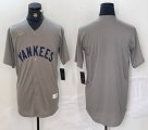 Nike New York Yankees blank gray MLB baseball Jersey -BD 05