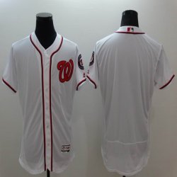 2016 Washington National blank white elite baseball jersey