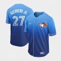 Nike Toronto Blue Jays #27 Vladimir Guerrero Jr blue drift baseball jerseys