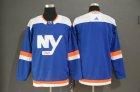 Adidas New York Islanders blank blue hockey jersey-WL