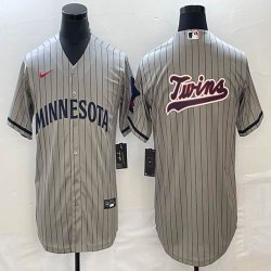 Nike Minnesota Twins blank beige majestic baseball MLB jerseys big logo