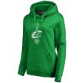 Women's Cleveland Cavaliers Fanatics Branded Kelly Green St. Patrick's Day White Logo Pullover Hoodie