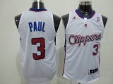 Adidas Los Angeles Clippers 3 chris paul White NBA Jerseys