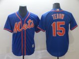 New York Mets #15 Tim Tebow blue majestic baseball jerseys