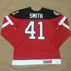 Olympic CA. #41 Mike Smith 100th Anniversary Stitched red NHL Jersey