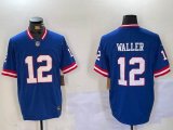 Nike New York Giants #12 Darren Waller blue Nike Vapor F.U.S.E. Limited Jersey