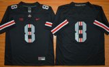 Ohio State Buckeyes #8th Black Champion Edition Limited Stitched NCAA Jersey