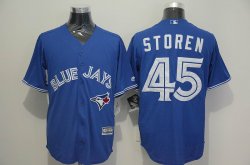 Toronto Blue Jays #45 Storen Blue baseball jersey