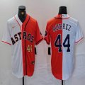 Nike Houston Astros #44 Yordan Alvarez orange and white splits majestic baseball jerseys 05