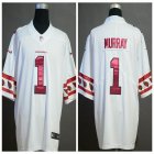 Arizona Cardinals #1 Kyler Murray white red nike Color Rush Limited Jersey with Sleeve label